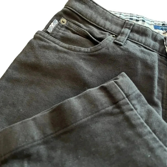 Burberry London Women's Brown Soft Cotton Straight Leg Chino Pants 4 - Picture 2 of 5